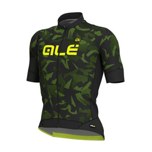 Alé Cyklistický dres s krátkým rukávem - GLASS - zelená/černá