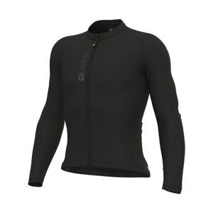 ALÉ Cyklistický dres s dlouhým rukávem letní - PRAGMA COLOR BLOCK - černá M