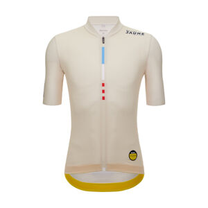 SANTINI Cyklistický dres s krátkým rukávem - TDF MAILLOT JAUNE - M. VENTOUX - ivory 3XL