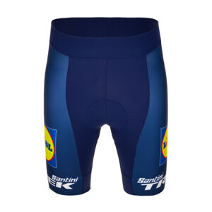 SANTINI Cyklistické kalhoty krátké bez laclu - LIDL TREK 2024 LADY - modrá L