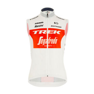 SANTINI Cyklistická vesta - TREK SEGAFREDO 2020 - červená/bílá XL