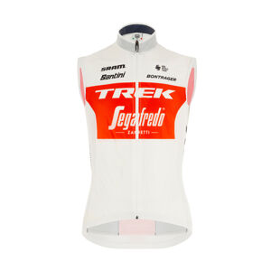 Santini Cyklistická vesta - TREK SEGAFREDO 2021 - červená/bílá M