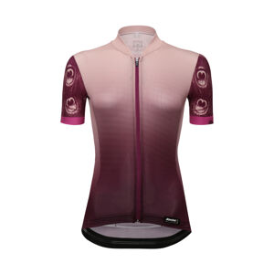 Santini Cyklistický dres s krátkým rukávem - VOLO LADY - růžová XL