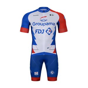 Bonavelo Cyklistický krátký dres a krátké kalhoty - GROUPAMA FDJ 2022 - modrá/bílá/červená