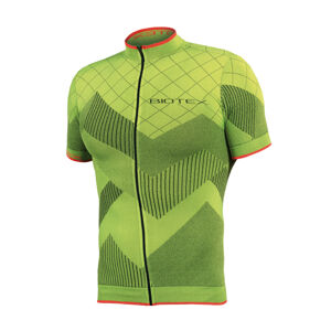 Biotex Cyklistický dres s krátkým rukávem - SOFFIO - žlutá
