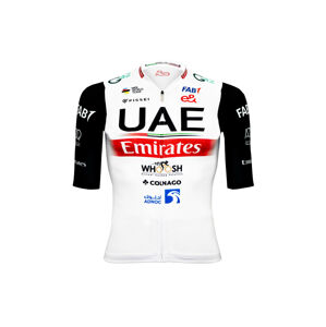 PISSEI Cyklistický dres s krátkým rukávem - UAE TEAM EMIRATES OFFICIAL 2024 - červená/černá/bílá M