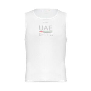 PISSEI Cyklistické triko bez rukávů - UAE TEAM EMIRATES 23 - bílá M-L
