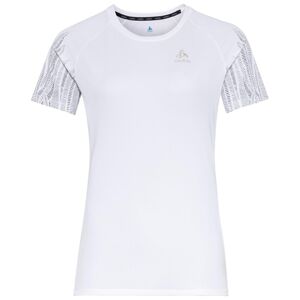 Dámské běžecké tričko Odlo ESSENTIAL PRINT GR Bílá XS