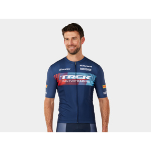 Santini Trek Factory Racing Mens Team Replica Cycling Jersey XL tmavě modrá